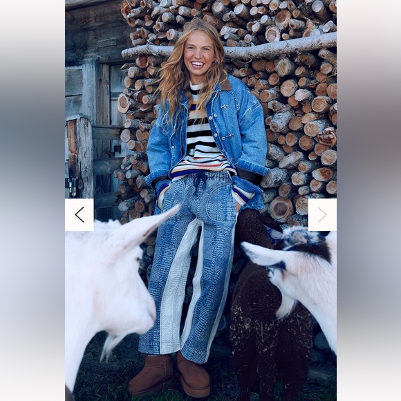 Free People We The Free Misfit Boro Harem Jeans - Picture 1 of 10